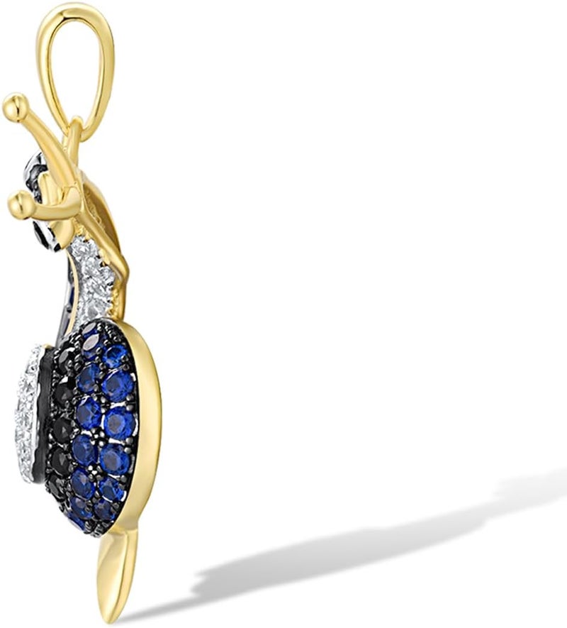 Santuzza 925 Sterling Silver Animal Gemstone Pendant for Women - Image 2